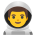 👨‍🚀 man astronaut display on Google